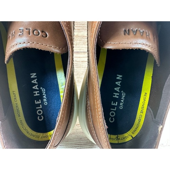 Cole Haan Grand Plus Wingtip Oxford Shoes Mens Size 12M Brown Leather *TRIED ON* main image 7